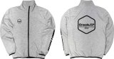画像: 【ジュニアサイズ対応】Grande.F.P.Japan.ヘキサゴン.ドライスウェットジャージトラックジャケット　グレーｘブラック