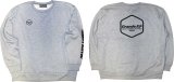 画像: 【BIGサイズ対応商品】Grande.F.P.Japan.ヘキサゴン.ドライスウェットクルー　グレーｘブラック