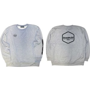画像: 【BIGサイズ対応商品】Grande.F.P.Japan.ヘキサゴン.ドライスウェットクルー　グレーｘブラック
