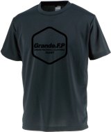 画像: 【BIGサイズ対応商品】 ■GRANDE.F.P.LIMITEDヘキサゴン.ドライメッシュプラシャツ　ブラックｘブラック