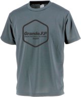 画像: 【BIGサイズ対応商品】 ■GRANDE.F.P.LIMITEDヘキサゴン.ドライメッシュプラシャツ　ダークグレーｘブラック