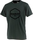 画像1: 【BIGサイズ対応】GRANDE.F.P.LIMITEDヘキサゴン.ストレッチプラシャツ　ブラックｘブラック