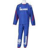 画像: 【ジュニア】GRANDE ウインドクロス ピステセットアップ　ブルーｘレッド