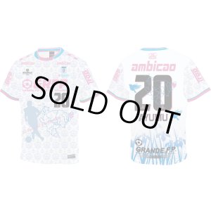 画像: 【完全予約販売：ご注文から、3〜4週間後にお届け商品.お届け指定日不可】【ジュニア〜BIGサイズ対応商品】サガン鳥栖.豊田歩ｘGRANDE.F.Pコラボ.AYUMU・NO.20.昇華転写サポートTシャツ.半袖　ホワイト