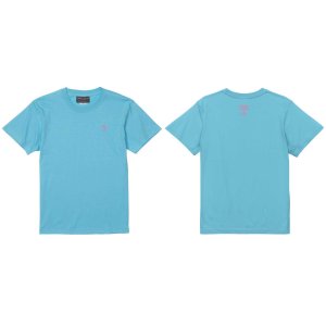 画像: 【完全予約販売：2026年4月中旬〜下旬発売〜お届け商品】 【ジュニア〜BIGサイズ対応商品】 サガン鳥栖.豊田歩ｘGRANDE.F.Pコラボ.AYUMU.シルエット.刺繍.サポートコットン半袖Tシャツ 　アクアブルーｘピンク