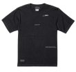 画像2: 【BIGサイズ対応商品】 ■GRANDE.F.P スキャッタードロゴプリント半袖Tシャツ　ブラックｘホワイト