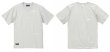 画像1: 【BIGサイズ対応商品】 ■GRANDE.F.P スキャッタードロゴプリント半袖Tシャツ　フロストブルー（スカイグレー）ｘホワイト