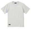画像2: 【BIGサイズ対応商品】 ■GRANDE.F.P スキャッタードロゴプリント半袖Tシャツ　フロストブルー（スカイグレー）ｘホワイト