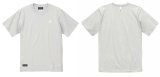 画像: 【BIGサイズ対応商品】 ■GRANDE.F.Pヘキサゴンマーク刺繍.半袖Tシャツ　フロストブルー（スカイグレー）