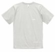 画像3: 【BIGサイズ対応商品】 ■GRANDE.F.P スキャッタードロゴプリント半袖Tシャツ　フロストブルー（スカイグレー）ｘホワイト