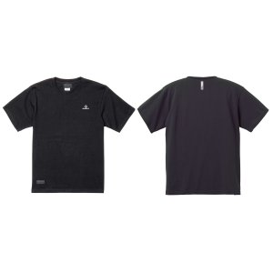 画像: 【BIGサイズ対応商品】 ■GRANDE.F.Pヘキサゴンマーク刺繍.半袖Tシャツ　ブラック