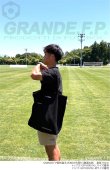 画像5: ■GRANDE.F.P スキャッタードロゴ.キャンバス2-WAYトートBAG　ライトグレー