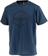 画像: 【BIGサイズ対応商品】 ■GRANDE.F.P.LIMITEDヘキサゴン.ドライメッシュプラシャツ　ネイビーｘブラック