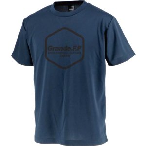 画像: 【BIGサイズ対応商品】 ■GRANDE.F.P.LIMITEDヘキサゴン.ドライメッシュプラシャツ　ネイビーｘブラック