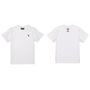 画像: 【完全予約販売：ご注文から、3〜4週間後にお届け商品.お届け指定日不可】【ジュニア〜BIGサイズ対応商品】 村越凱光選手ｘGRANDE.F.Pコラボ.Kaiga.シルエット.刺繍.サポートコットン半袖Tシャツ　ホワイトｘブラック