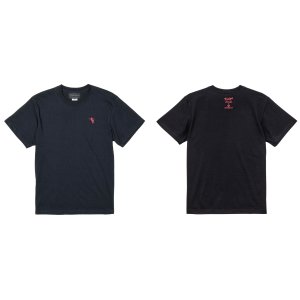 画像: 【完全予約販売：ご注文から、3〜4週間後にお届け商品.お届け指定日不可】【ジュニア〜BIGサイズ対応商品】 サガン鳥栖.豊田歩ｘGRANDE.F.Pコラボ.AYUMU.シルエット.刺繍.サポートコットン半袖Tシャツ 　ブラックｘピンク