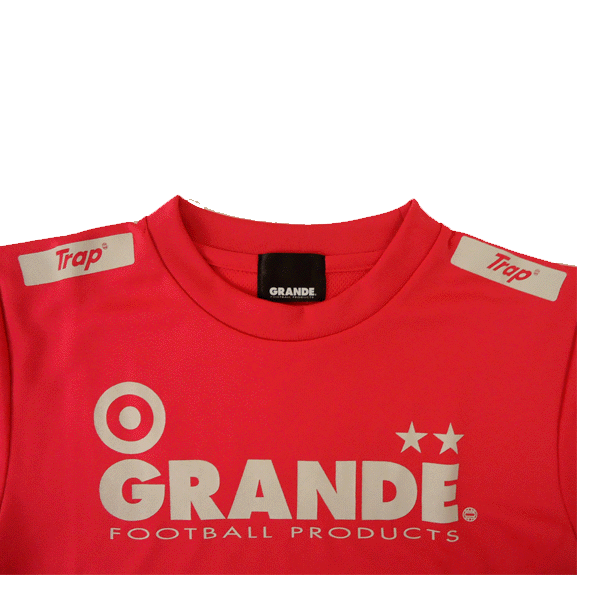 画像: GRANDE PROTO TYPE DRY MESH KIDS T-SHIRTS ピンク×グレー