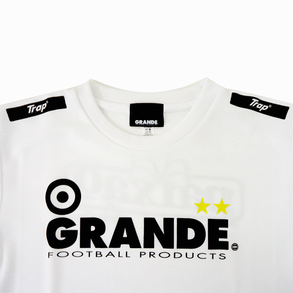 画像: GRANDE PROTO TYPE DRY MESH KIDS T-SHIRTS ホワイト×ブラック