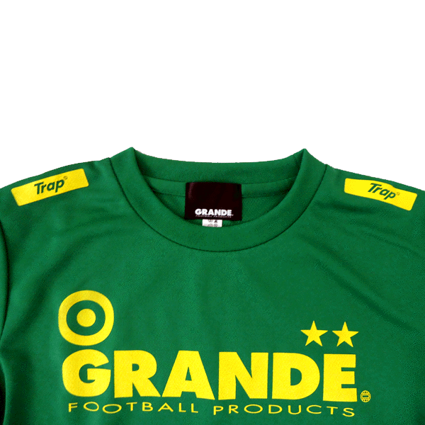 画像: GRANDE PROTO TYPE DRY MESH KIDS T-SHIRTS グリーン×イエロー