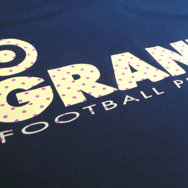 画像: GRANDE COLORFUL DOT PROTO TYPE DRY MESH T-SHIRTS NAVY/YELLOW