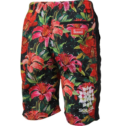 画像: Tropical Flor HALF PANTS BLACK