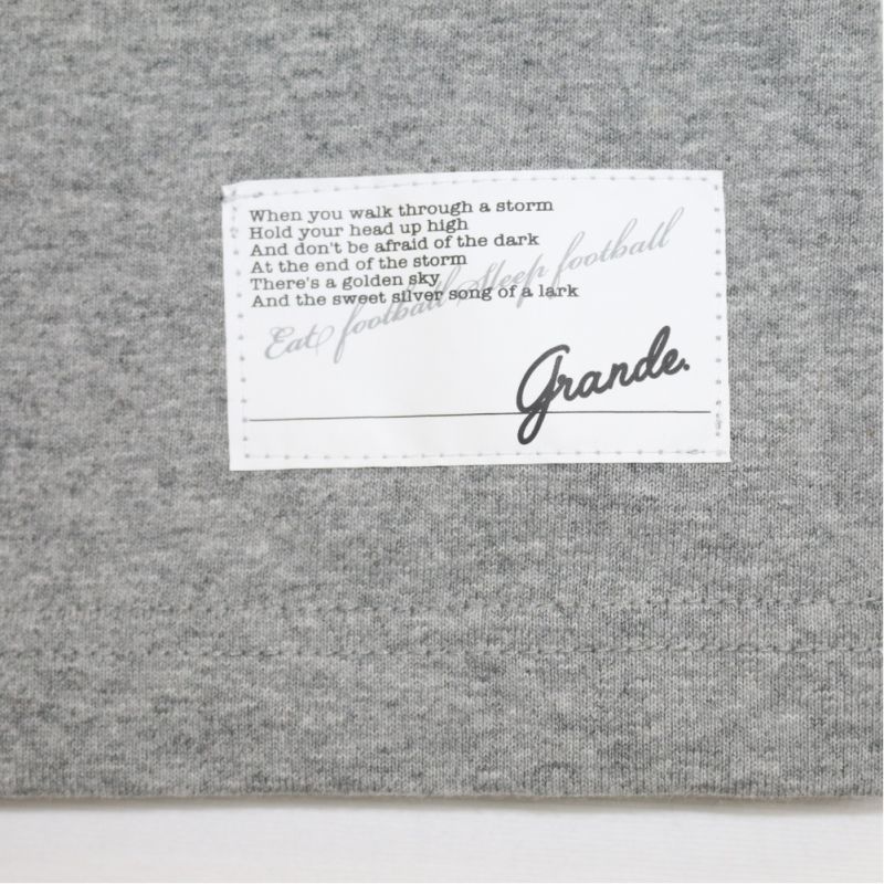 画像: GRANDE.F.P PRINT S/S-T GRAY/BLACK