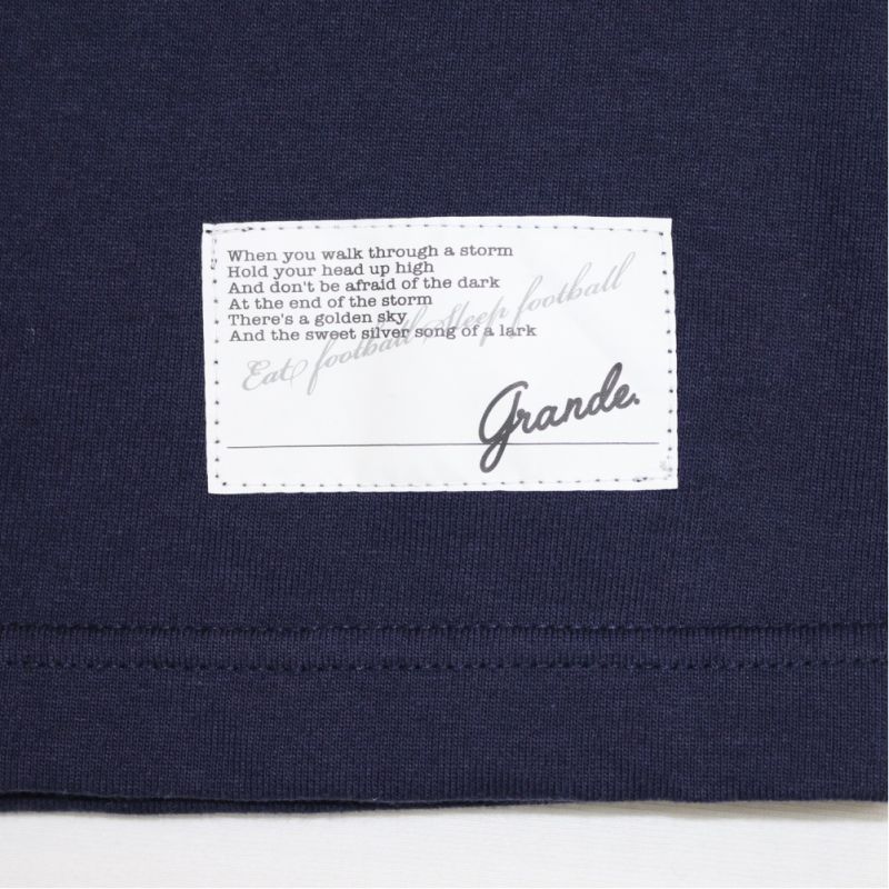 画像: GRANDE.F.P PRINT S/S-T NAVY/WHITE