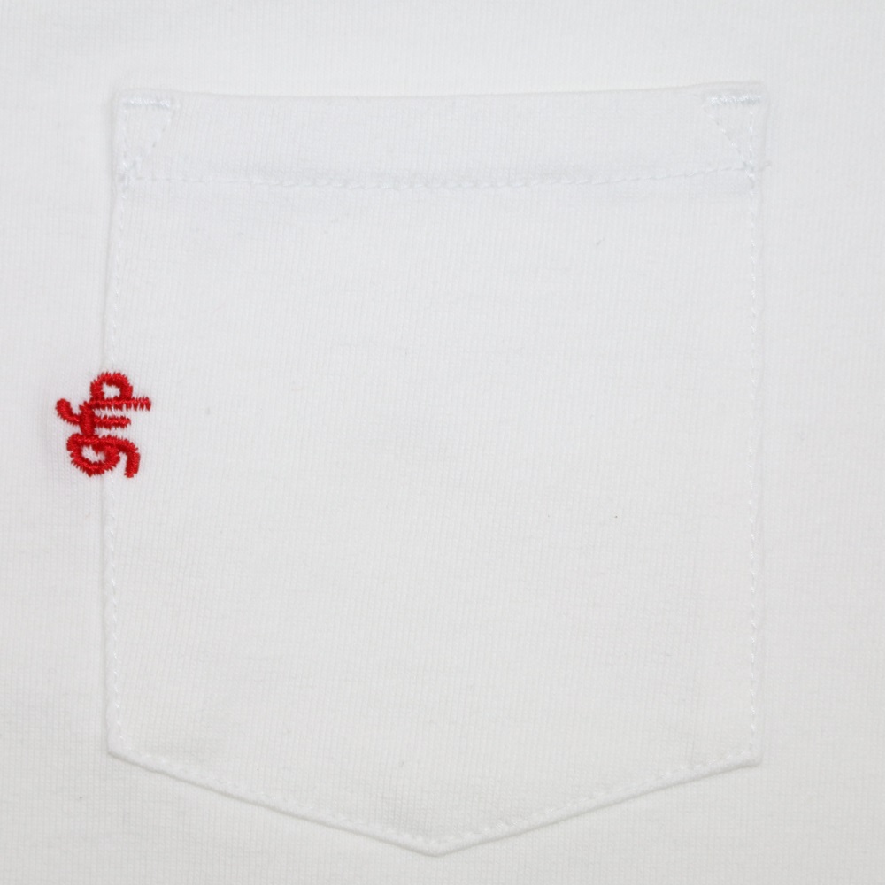 画像: gfp.EMBROID POCKET S/S-T WHITE