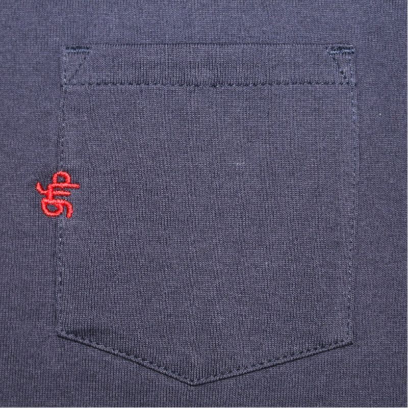 画像: gfp.EMBROID POCKET S/S-T NAVY