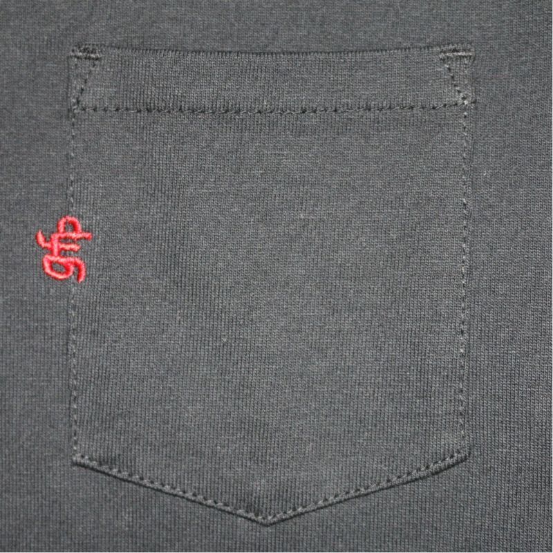 画像: gfp.EMBROID POCKET S/S-T BLACK