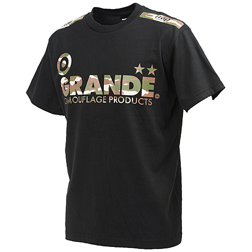 画像1: GRANDE CAMO PROTO TYPE T-SHIRTS ブラックｘカーキ