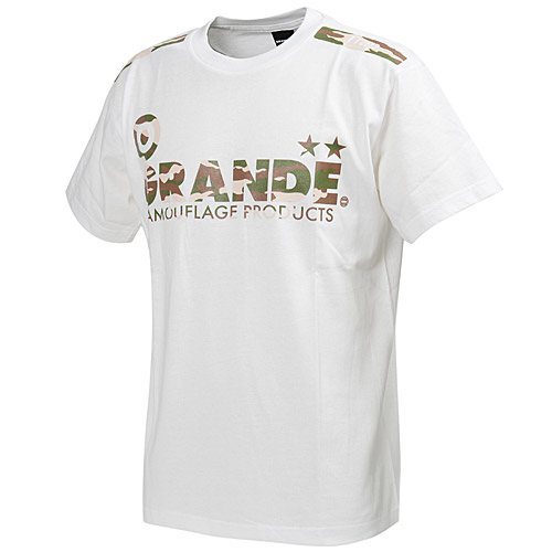 画像1: GRANDE CAMO PROTO TYPE T-SHIRTS WHITE/KAHKI