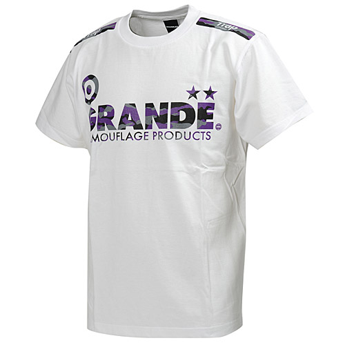 画像1: GRANDE CAMO PROTO TYPE T-SHIRTS WHITE/PURPLE