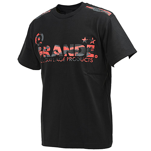 画像1: GRANDE CAMO PROTO TYPE T-SHIRTS BLACK/RED