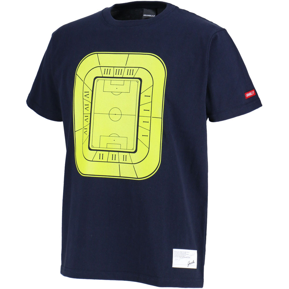 画像1: STADIUM PRINT S/S-T NAVY