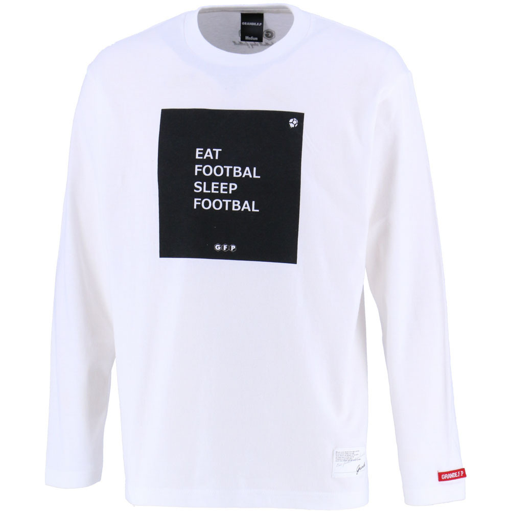 画像1: BOX PRINT L/S-T WHITE