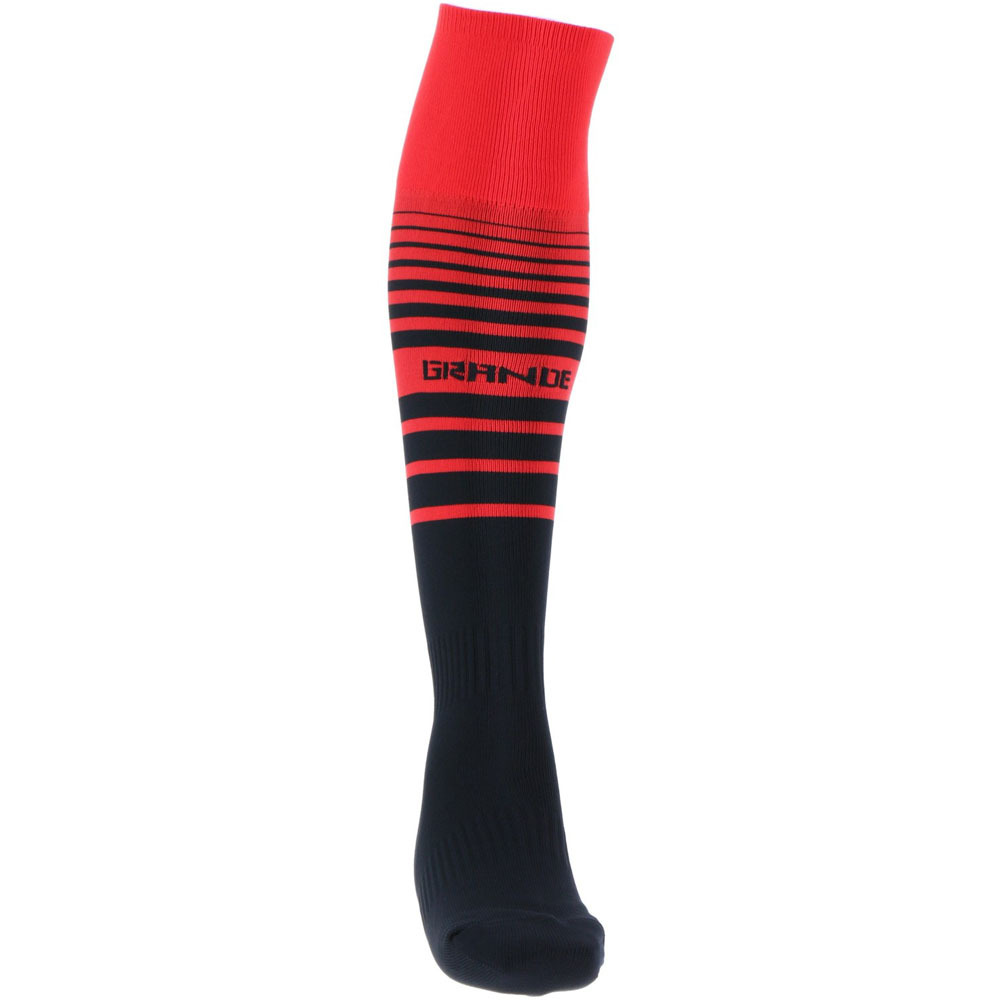 画像3: MULTI BORDER FOOTBALL SOCKS BLACK/RED