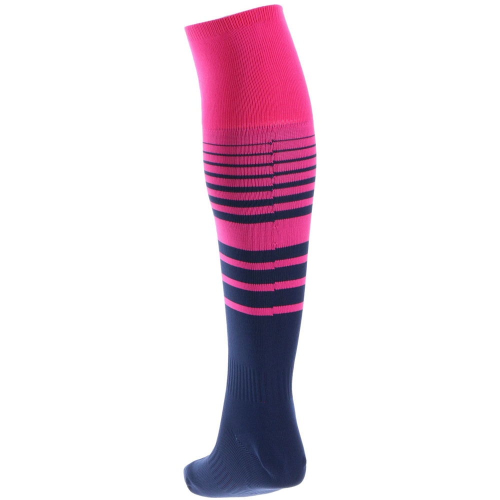 画像: MULTI BORDER FOOTBALL SOCKS NAVY/PINK