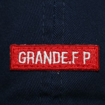 画像: GRANDE.F.P.ロゴ.刺繍.ウォッシュド.ツイル.B.B.キャップ　ネイビー