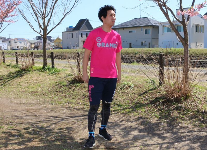 画像3: GRANDE COLORFUL DOT PROTO TYPE DRY MESH T-SHIRTS PINK/GRAY