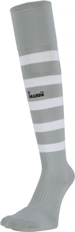 画像1: GRANDE FOOTBALL BORDER SOCKS GRY/WHT