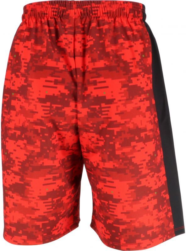 画像2: 【BIGサイズ対応アイテム】2-TONE DISITAL CAMO GAME PANTS レッドｘブラック