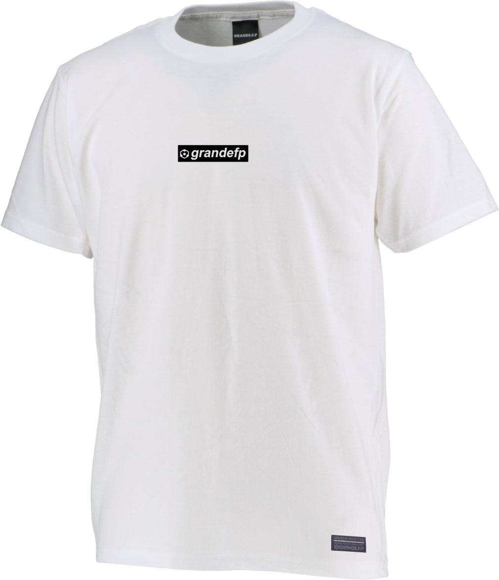 グランデ・エフ・ピー.grandefp.ワンポイントボックスロゴTシャツ ホワイトxブラック - GRANDE F.P. -グランデ．エフ．ピー-