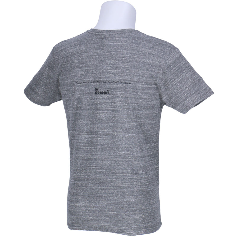 画像2: GRANDE.F.P　“Monopolio” フォトプリント.半袖Vネックシャツ　ヘザーグレー