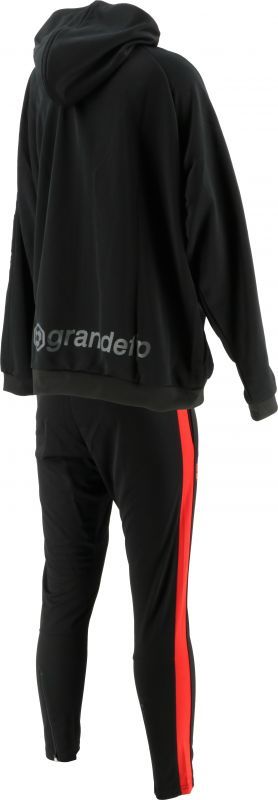 画像5: GRANDE.F.P.GRANDE.F.P 2トーン.ハイパー.フーデット.パイルジャージジャケット　ブラックｘレッド