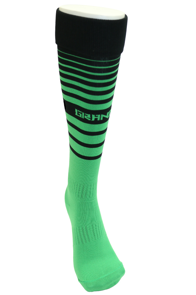 画像2: MULTI BORDER FOOTBALL SOCKS 　ケリーグリーンｘブラック