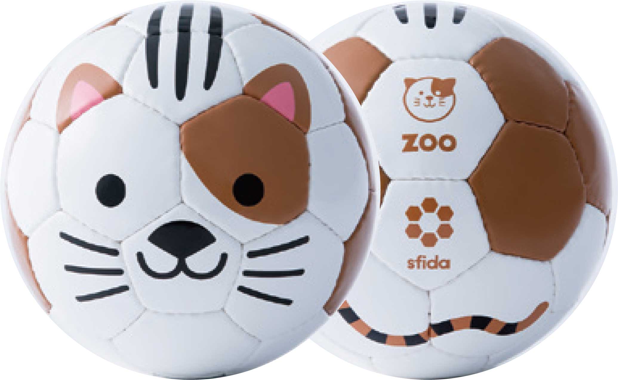 Zoo 動物 柄サッカーボール 1号球 ネコ Grande F P グランデ エフ ピー