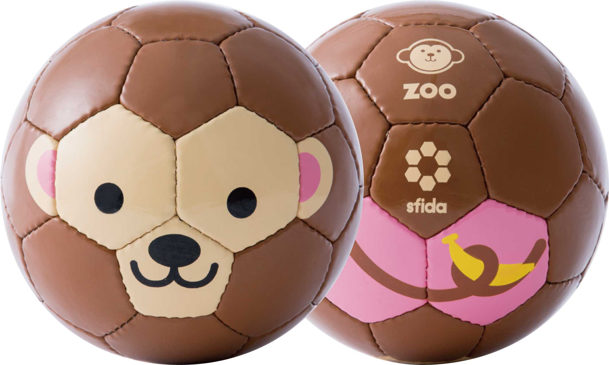 Zoo 動物 柄サッカーボール 1号球 サル Grande F P グランデ エフ ピー