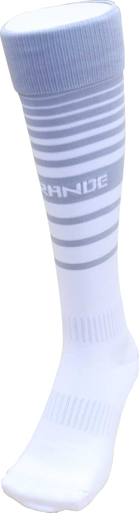 画像1: MULTI BORDER FOOTBALL SOCKS WHITE/GRAY