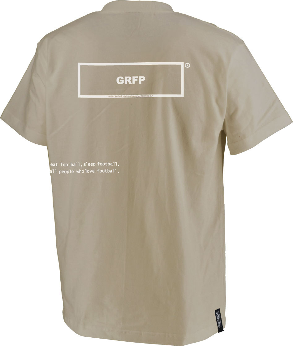 画像3: グランデ.エフ.ピー.GRFPロゴプリント半袖Tシャツ　サンドカーキｘホワイト